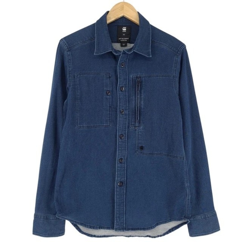 G-STAR‎ RAW Powel Slim Fit Button-Down Shirt Mens M Aviator Inspired Comfy